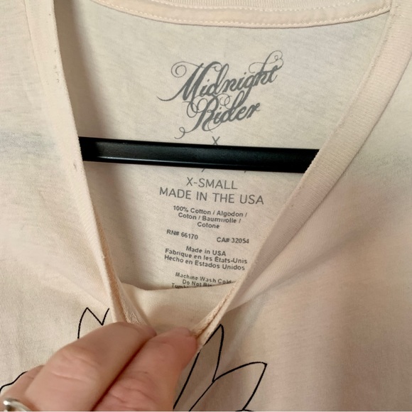 Free People Midnight Rider Sunflower Tee - XS, Birch - Picture 6 of 7